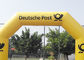 κίτρινο χρώμα μουσαμάδων PVC 8.4m εμπορικό πλήρες τυπωμένο που διαφημίζει τη διογκώσιμη αψίδα για την προώθηση εμπορικών σημάτων