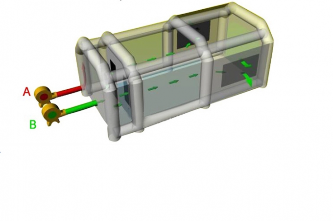 Υψηλής Ποιότητας Φορητή Φουσκωτή Σκηνή Βαφής με Ψεκασμό, Φουσκωτή Καμπίνα Βαφής Oxford για Αυτοκίνητα 4