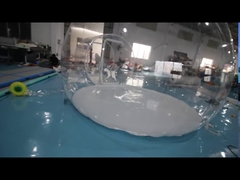 Λευκό διπλό δωμάτιο φουσκωτή σκηνή κάμπινγκ με φυσαλίδες υλικό σανίδας PVC