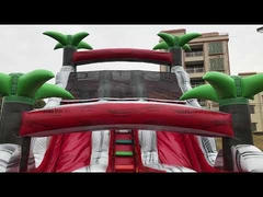 Φουσκωτές τσουλήθρες νερού από PVC μουσαμά, ανθεκτικές σε τρυπήματα, με πισίνα