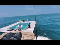 Διπλό στρώμα πισίνα μέδουσας ωκεανού, πλωτή φουσκωτή πισίνα θαλάσσης με δίχτυ