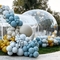 Kids Party Balloon Bubble House Φουσκωτές Τέντες με Φούσκα Κρυστάλλινο Θόλο για 3-4 Παίκτες