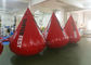 Διογκώσιμος σημαντήρας νερού κόκκινου χρώματος 0,6 PVC μουσαμάδων υλικής χιλ. εκτύπωσης λογότυπων