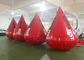 Διογκώσιμος σημαντήρας νερού κόκκινου χρώματος 0,6 PVC μουσαμάδων υλικής χιλ. εκτύπωσης λογότυπων